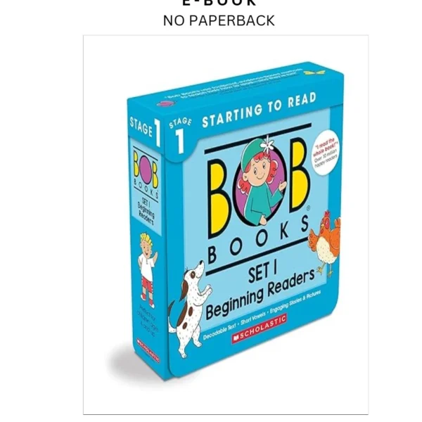 Bob Books by Set 1: Beginning Readers Box Set Ebook – Bobby Lynn Maslen | Instant Download – book cover ebook