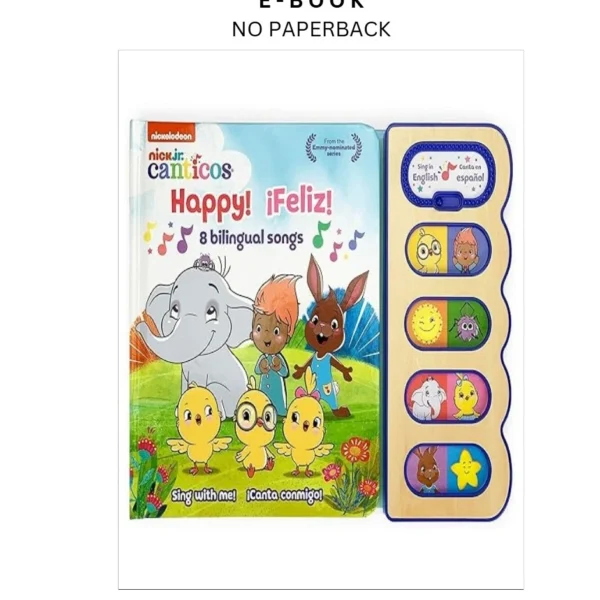 Canticos Happy! ¡Feliz! 8 Bilingual Songs (Eng Ebook by Susie Jamarillo | Instant Download – book cover ebook