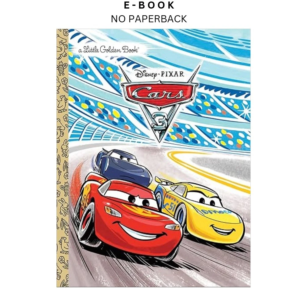 s-l1600-1500.webp Cars 3 Little Golden Book (Disney/Pixar Cars 3) Ebook by Victoria Saxon | Instant Download – book cover ebook