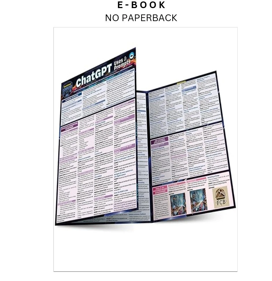 s-l1600-1411.webp ChatGPT Uses & Prompts: a QuickStudy Laminated Reference Ebook by Frank Blackwell | Instant Download – book cover ebook
