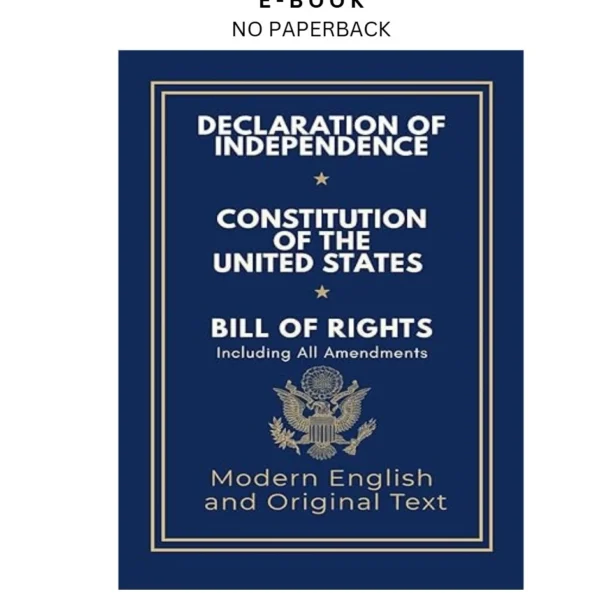 Declaration of Independence, Constitution of the Un Ebook by Founding Fathers | Instant Download – book cover ebook
