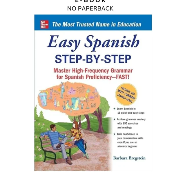 Easy Spanish Step by By-Step Ebook – Barbara Bregstein | Instant Download – book cover ebook