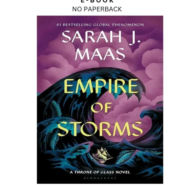 Empire of Storms (Throne of Glass, 5) Ebook by Sarah J. Maas | Instant Download – book cover ebook