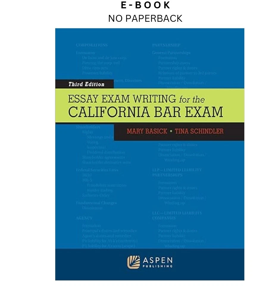 s-l1600-607.webp Essay Exam Writing for the California Bar Exam (Bar Revi Ebook by Mary Basick | Instant Download – book cover ebook