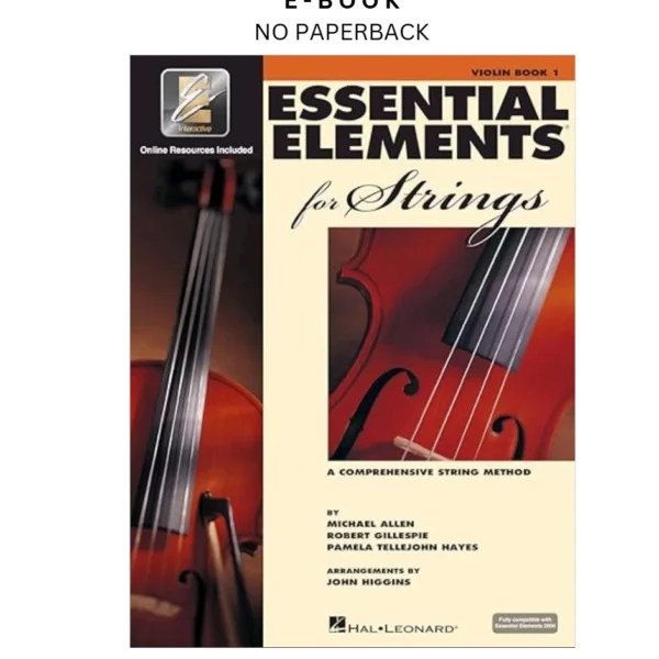 Essential Elements for Strings by Violin Book 1 w Ebook – Michael Allen | Instant Download – book cover ebook