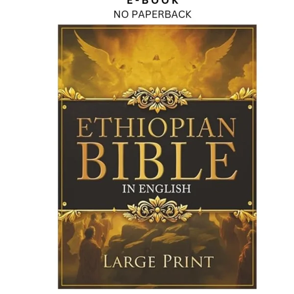 ETHIOPIAN BIBLE in English LARGE PRINT: The D Ebook by African Culture Scriptures | Instant Download – book cover ebook