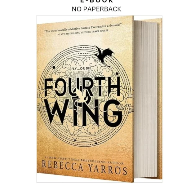 Fourth Wing (Standard Edition) (The Empyrean, 1) Ebook by Rebecca Yarros | Instant Download – book cover ebook