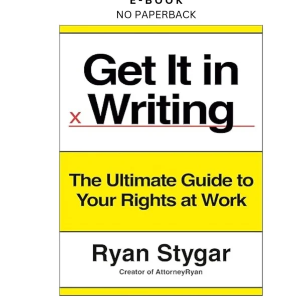 Get It in Writing: The Ultimate Guide to Your R Ebook by Ryan Stygar | Instant Download – book cover ebook
