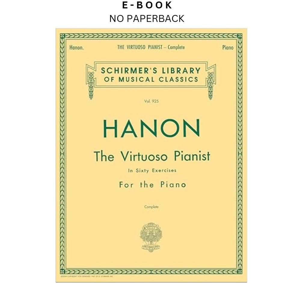s-l1600-684.webp Hanon: The Virtuoso Pianist In Sixty Exercis Ebook by C. L. Hanon | Instant Download – book cover ebook