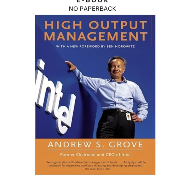 High Output Management Ebook by Andrew S. Grove | Instant Download – book cover ebook