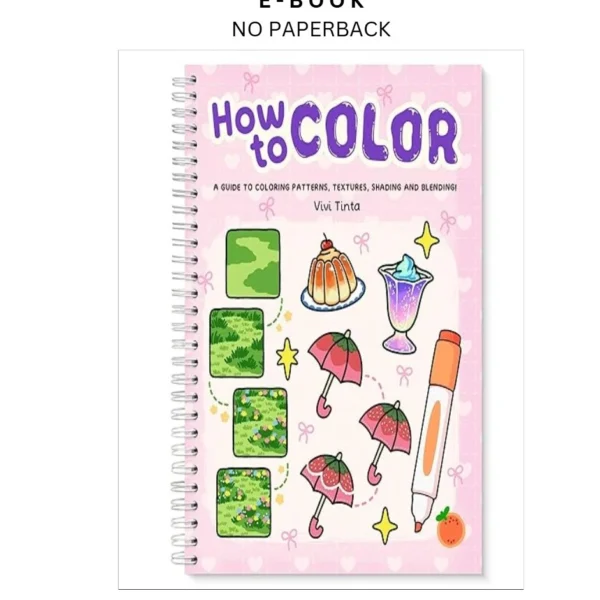 How to Color: Simple Step by by-Step Guide Ebook – Vivi Tinta | Instant Download – book cover ebook