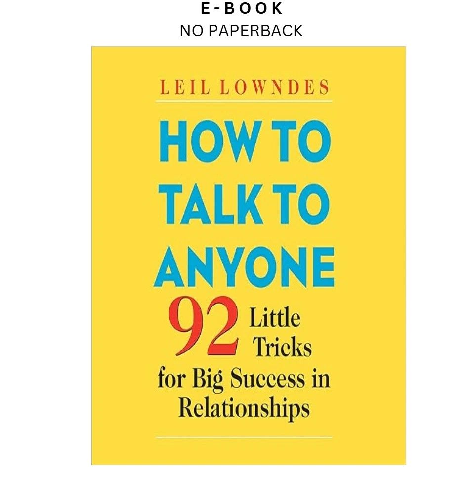 s-l1600-355.webp How to Talk to Anyone: 92 Little Tricks fo Ebook by Leil Lowndes (Author Narrator) | Instant Download – book cover ebook