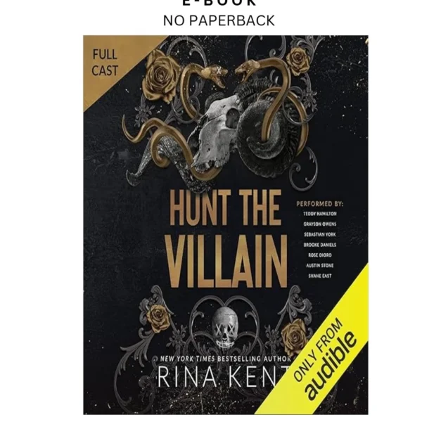 Hunt the Villain: A Dark MM College Mafia Ebook by Rina Kent | Instant Download – book cover ebook
