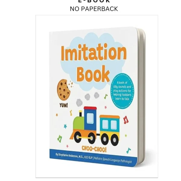 Imitation Book: Interactive & Fun Learn to Talk Boar Ebook by Stephanie Anderson M.S. CC | Instant Download – book cover ebook