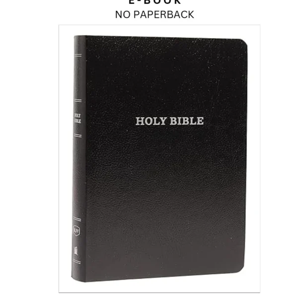 KJV Holy Bible: Gift and Award, Black Leather Ebook by Thomas Nelson | Instant Download – book cover ebook