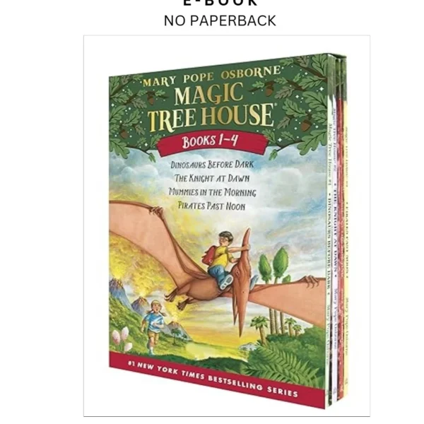 Magic Tree House Boxed Set, Books 1 by 4: Dinosa Ebook – Mary Pope Osborne | Instant Download – book cover ebook