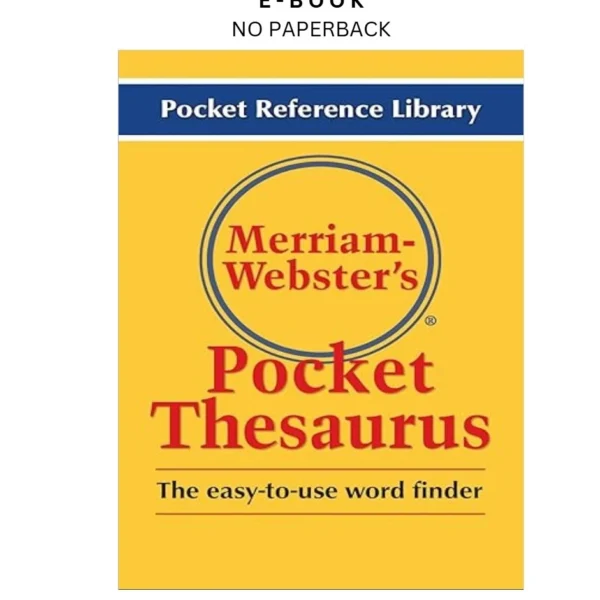 Merriam by Webster's Pocket Thesaurus, Newest Edition, Ebook – Merriam-Webster (Editor) | Instant Download – book cover ebook