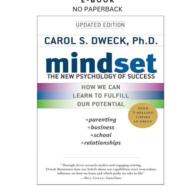 Mindset: The New Psychology of Success Ebook by Carol S. Dweck | Instant Download – book cover ebook