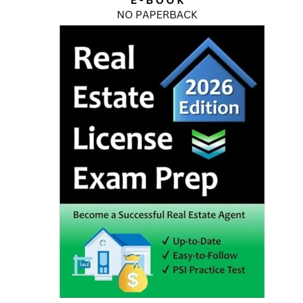 National Real Estate Salesperson License Ebook by Easy Route Test Prep | Instant Download – book cover ebook