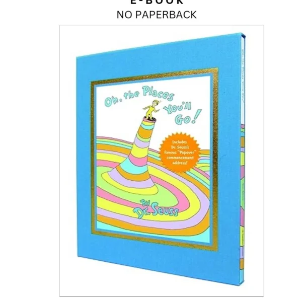 Oh, the Places You'll Go! Slipcased Deluxe Edition (C Ebook by Dr. Seuss | Instant Download – book cover ebook