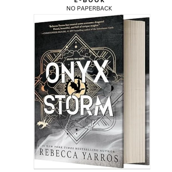Onyx Storm (Standard Edition) (The Empyrean, 3) Ebook by Rebecca Yarros | Instant Download – book cover ebook