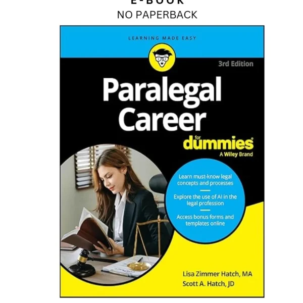 Paralegal Career For Dummies (For Dummies (Ca Ebook by Lisa Zimmer Hatch | Instant Download – book cover ebook