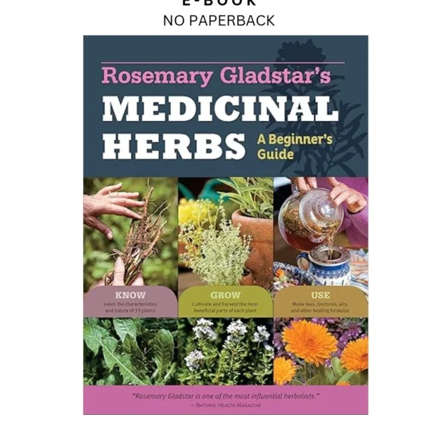Rosemary Gladstar's Medicinal Herbs: A Beginner's Gui Ebook by Rosemary Gladstar | Instant Download – book cover ebook