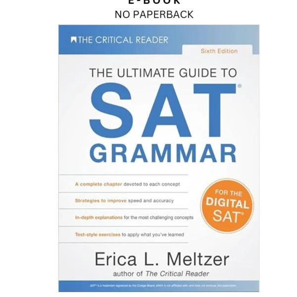 Sixth Edition, The Ultimate Guide to SAT® Grammar Ebook by Erica L. Meltzer | Instant Download – book cover ebook