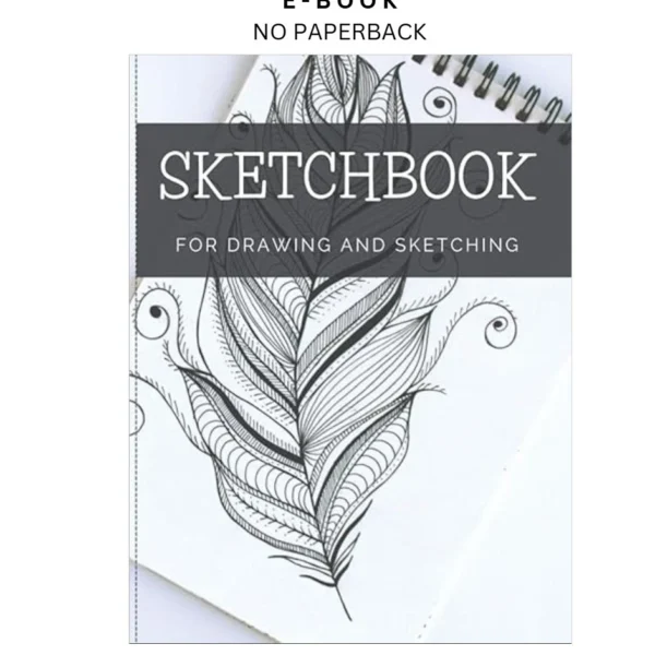 Sketchbook For Drawing And Sketching: 100 Blank Pages, Ar Ebook by Fun Color Design | Instant Download – book cover ebook