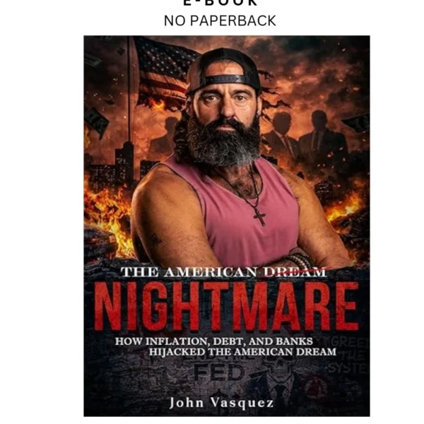 The American Nightmare: How Inflation, Debt, and Banks Hi Ebook by John (Coach JV) Vasqu | Instant Download – book cover ebook