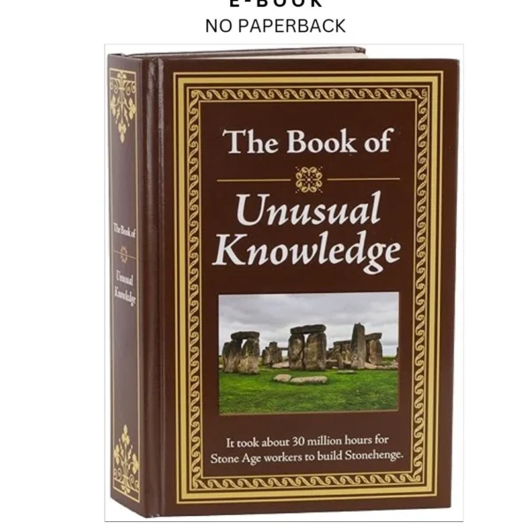 The Book of Unusual Knowledge: Big Book of Fascinating Fact Ebook by Publications Intern | Instant Download – book cover ebook