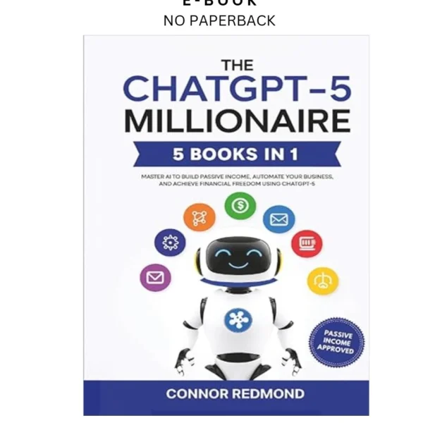 The ChatGPT by 5 Millionaire: The Complete 5 in 1 Collectio Ebook – Connor Redmond | Instant Download – book cover ebook