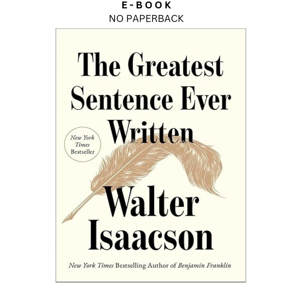 s-l1600-263.webp The Greatest Sentence Ever Written Ebook by Walter Isaacson | Instant Download – book cover ebook