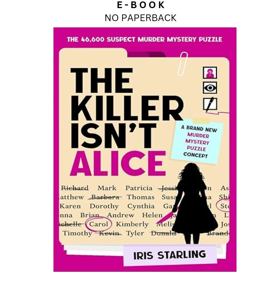 s-l1600-13.webp The Killer Isn't Alice: The 46,600 Suspect Murder Ebook by Iris Starling | Instant Download – book cover ebook