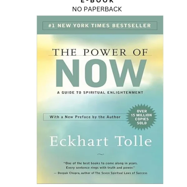 The Power of Now: A Guide to Spiritual Enlightenment Ebook by Eckhart Tolle | Instant Download – book cover ebook