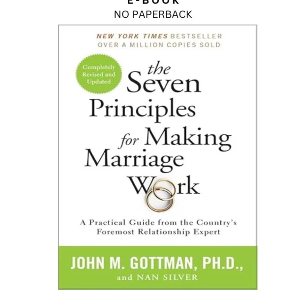 The Seven Principles for Making Marriage W Ebook by John Gottman PhD | Instant Download – book cover ebook
