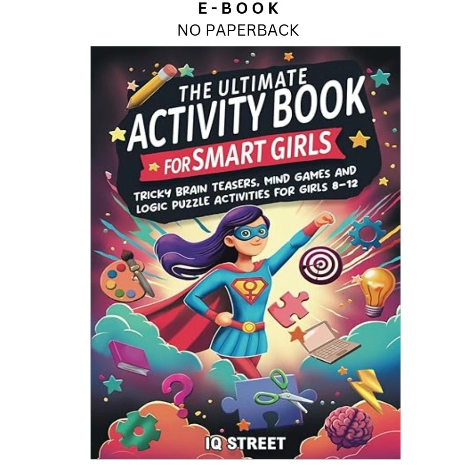 s-l1600-1293.webp The Ultimate Activity Book for Smart Girls: Tricky Brai Ebook by IQ Street | Instant Download – book cover ebook