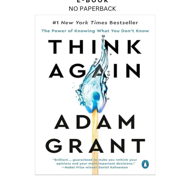 Think Again: The Power of Knowing What You D Ebook by Adam Grant | Instant Download – book cover ebook