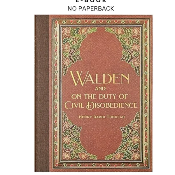 Walden & Civil Disobedience (Masterpiece L Ebook by Henry David Thoreau | Instant Download – book cover ebook