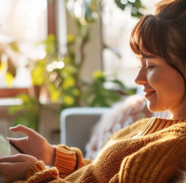 Person reading an ebook on a Kindle – buy digital books online at LD Global